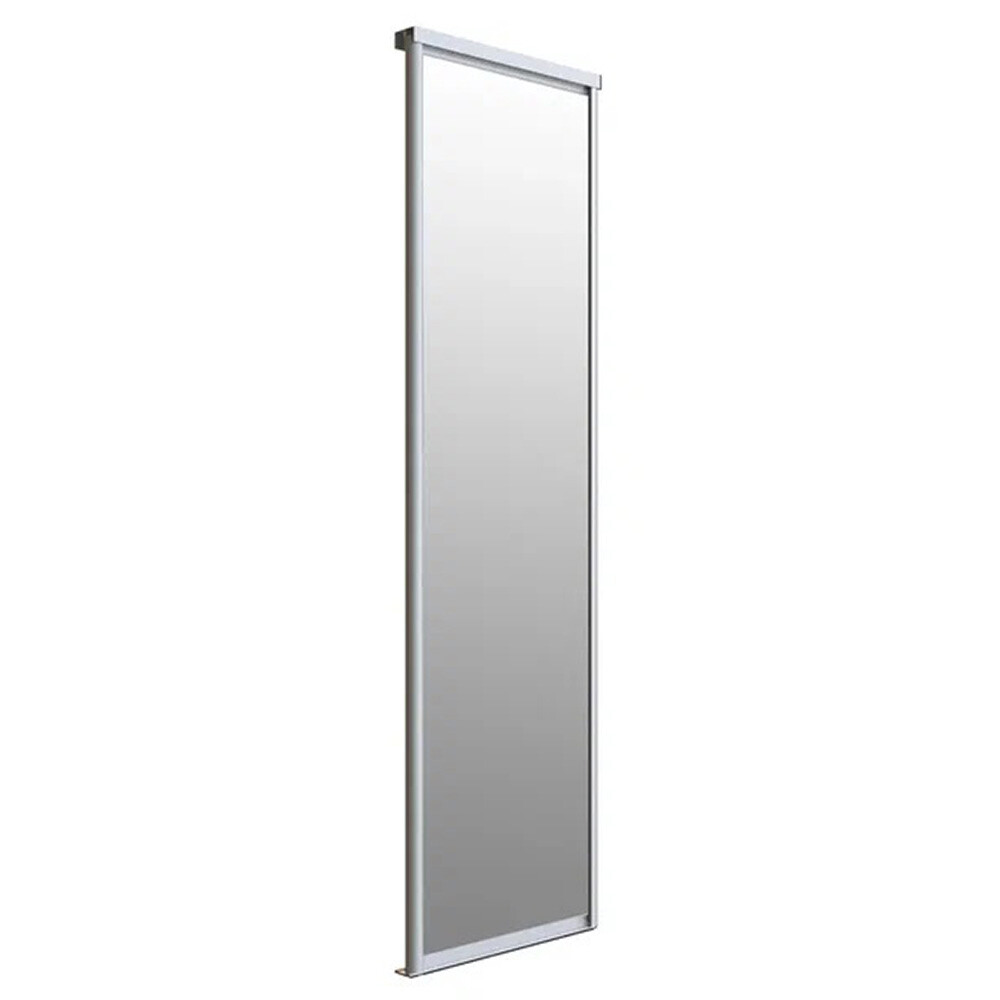Изображение товара Дверь-купе Elegant 583x2252 мм зеркало серебро глухая с роликами Россия