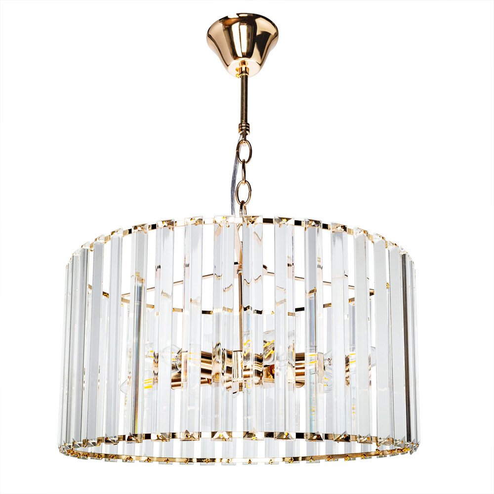 Изображение товара Люстра потолочная Arte Lamp Pollux с 6 плафонами хрусталь в стиле Ар-деко