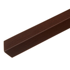 Изображение товара Уголок ПВХ 30х30х2700 мм текстурированный каштан