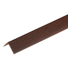 Уголок ПВХ 30х30х2700 мм текстурированный каштан - фото 3