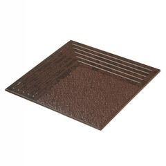 Клинкерная ступень Керамин Каир 4У коричневая 298х298х8 мм (15 шт.=1,33 кв.м) - фото 6