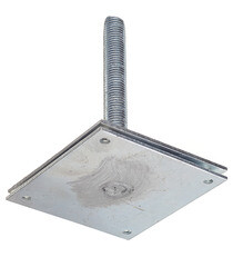 Анкер регулировочный оцинкованный М24 h200 150х150х4 мм - фото 4