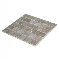 Мозаика Керамин Канон 1 серая матовая из керамогранита 300х300х10 мм - фото 3