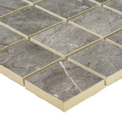 Мозаика Керамин Канон 1 серая матовая из керамогранита 300х300х10 мм - фото 6