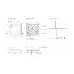 Поддон Метакам Universal акриловый 80х80х16 см квадрат белый низкий (21475) - фото 2