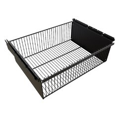 Корзина выдвижная металлическая черная 563х440х181 мм Титан-GS - фото 1