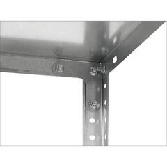 Стеллаж металлический оцинкованный ES 1453x750x300 мм 4 полки - фото 4