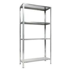 Стеллаж металлический оцинкованный ES 1453x750x300 мм 4 полки - фото 1