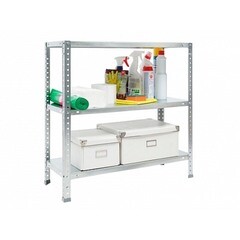 Стеллаж металлический оцинкованный ES 753x750x300 мм 3 полки - фото 2