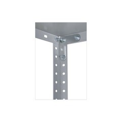 Стеллаж металлический серый ES 1453x750x300 мм 4 полки - фото 2