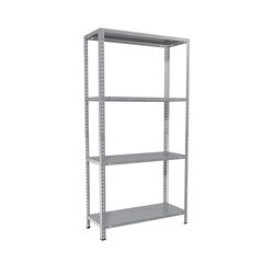 Стеллаж металлический серый ES 1453x750x300 мм 4 полки - фото 1