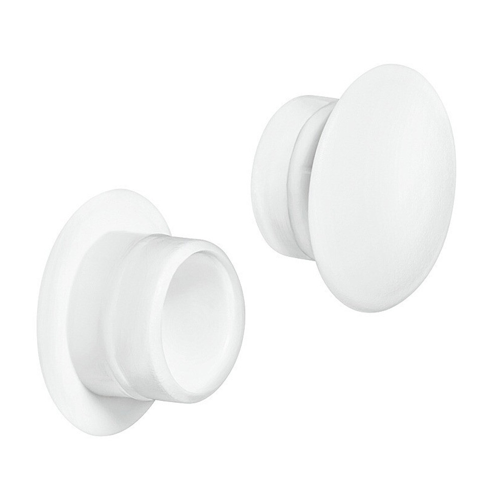 Изображение товара Заглушка для шкафа пластик белая d5 мм 100 шт. Вардек