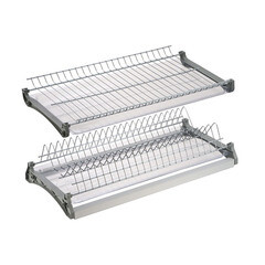 Изображение товара Сушилка для посуды двухуровневая 50 см хром (12502)