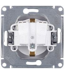 Розетка Systeme Electric Glossa встраиваемая белая со шторками (GSL000145) - фото 5