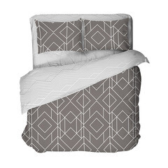 Комплект постельного белья Евро бязь Василиса 9604/1 мультиколор с простыней 200х216 см - фото 1