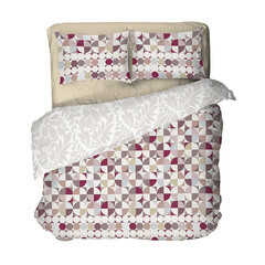 Комплект постельного белья Семейный перкаль Double Dreams 70242/1 с простыней 220х240 см - фото 1