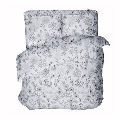 Изображение товара Комплект постельного белья Евро бязь Самойловский текстиль Утро мультиколор с простыней 220х240 см