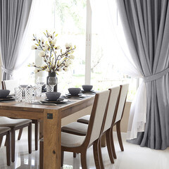 Штора рогожка серая 200х270 см Волшебная Ночь Крафт (763079) - фото 1