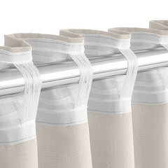 Штора рогожка бежевая 165х270 см Волшебная Ночь Крафт (763065) - фото 3