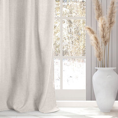 Штора рогожка бежевая 165х270 см Волшебная Ночь Крафт (763065) - фото 2