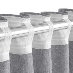 Штора рогожка серая 165х270 см Волшебная Ночь Крафт (763069) - фото 4