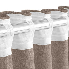 Штора рогожка какао 165х270 см Волшебная Ночь Крафт (763073) - фото 2