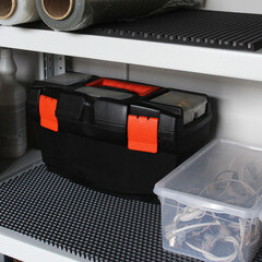 Коврик универсальный Еvaline ЭВА Соты 60х40 см черный - фото 2