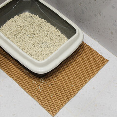 Коврик универсальный Еvaline ЭВА Соты 60х40 см песочный - фото 5