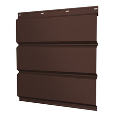 Софит металлический сплошной Grand Line коричневый RAL 8017 2000х357х0,45 мм - фото 1