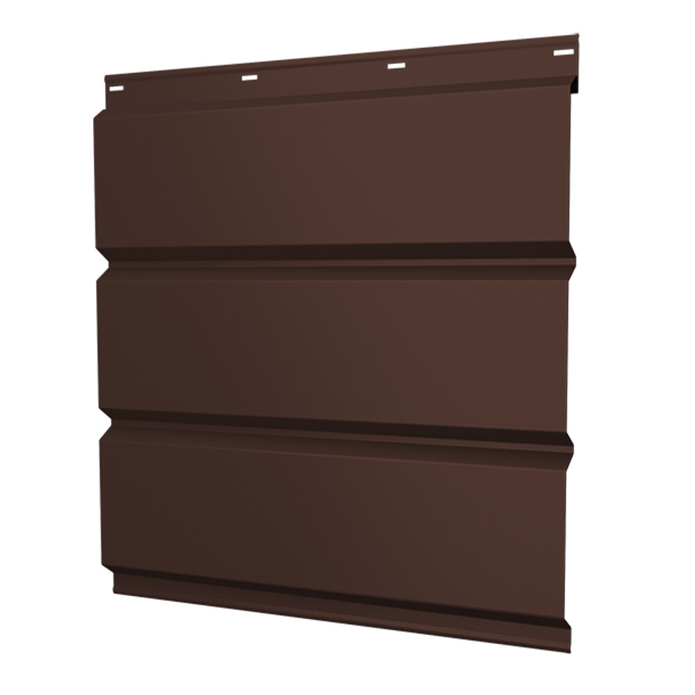 Изображение товара Металлический софит Grand Line коричневый RAL 8017 2000х357х0,45 мм для кровли