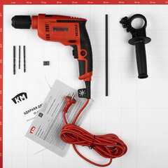 Дрель сетевая ударная КМ ID-601 600 Вт ключевой патрон - фото 5