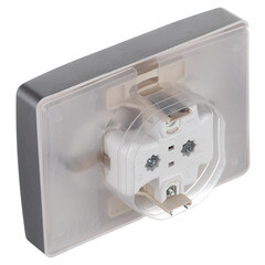 Розетка Systeme Electric Blanca встраиваемая алюминий со шторками (BLNRS441123) - фото 2