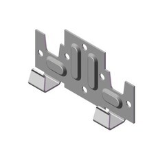 Пластина кляммерная Grand Line стартовая оцинкованная 39х10х1,2 мм