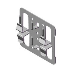 Пластина кляммерная Grand Line оцинкованная 70х10х1,2 мм RAL 7004