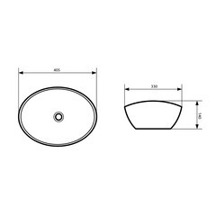 Раковина Lavelly Harmony 41 см накладная белая (686704) - фото 6