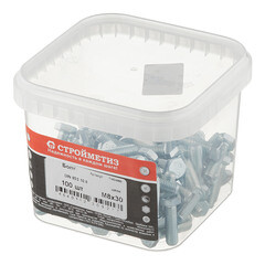 Болт оцинкованный M8x30 мм DIN 933 10,9 (100 шт.) - фото 6