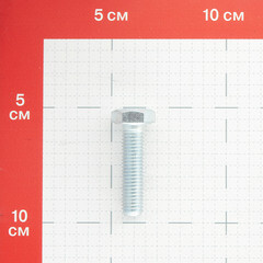 Болт оцинкованный M10x40 мм DIN 933 10,9 (50 шт.) - фото 2
