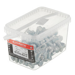 Болт оцинкованный M12x20 мм DIN 933 10,9 (100 шт.) - фото 2