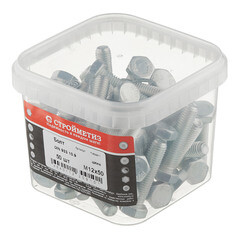 Болт оцинкованный M12x50 мм DIN 933 10,9 (50 шт.) - фото 2