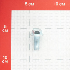 Болт оцинкованный M10x25 мм DIN 6921 10,9 с фланцем (30 шт.) - фото 5