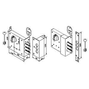 Замок накладной Керберос 112.11.033 — купить в Санкт-Петербурге: цены ...