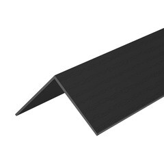 Уголок ПВХ 30х30х2700 мм с тиснением черный - фото 1