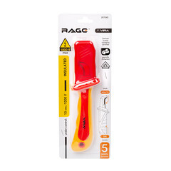 Нож диэлектрический 180 мм 1000 В Rage by Vira для резки и зачистки проводов - фото 1