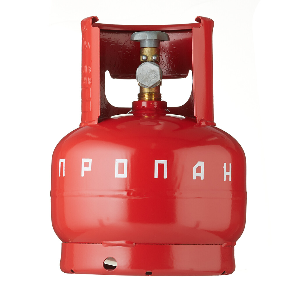 Изображение товара Баллон газовый пропановый 5 л НЗГА сварной с вентилем ВБ-2