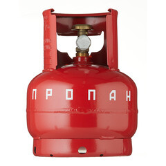 Баллон газовый пропановый НЗГА с предохранительным клапаном 5 л - фото 1