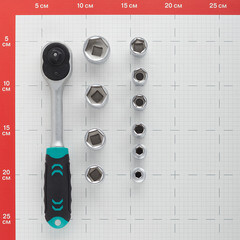 Набор торцевых головок с трещоткой Stels 3/8" (14126) (11 шт.) - фото 3