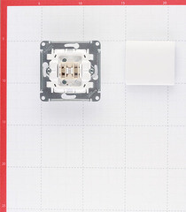 Выключатель Systeme Electric Glossa одноклавишный встраиваемый белый (GSL000111) - фото 5
