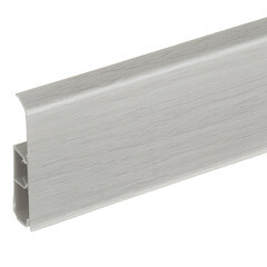 Изображение товара Плинтус ПВХ напольный Wimar Quadro 100 мм аустер 2200 мм Г-профиль со съемной панелью