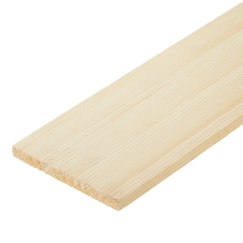 Изображение товара Доборная планка сращенная 120x12x2100 мм массив без покрытия от Wood Goods