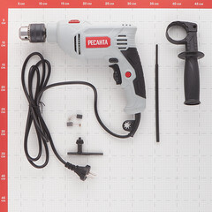 Дрель сетевая ударная Ресанта ДУ-15/850 850 Вт ключевой патрон (75/8/3) - фото 7
